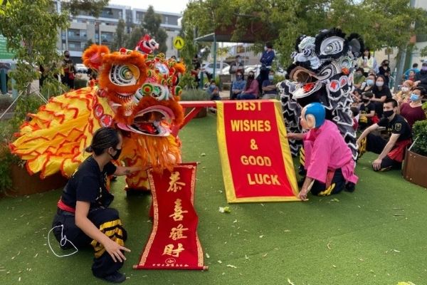 Photo of Chinese New Year celebrations, with dragon, in Doncaster