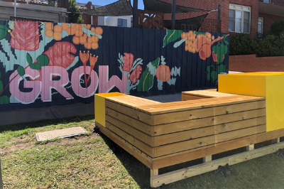 New outdoor seating area in Strathmore